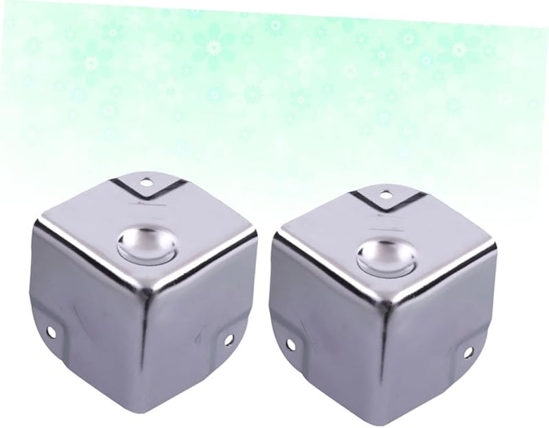 Housoutil 2Pcs Stainless Steel Corner Protectors For Furniture Desk Edge Guards - Image 2